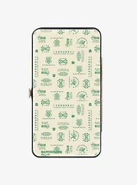 Harry Potter Quidditch Champs Gear Logos Collage Hinged Wallet