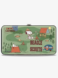 Peanuts Happy Camper Beagle Scouts Scenes Hinged Wallet