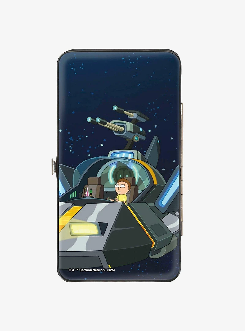 Rick and Morty Space Cruiser Scene Hinged Wallet