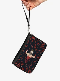 Rick and Morty Tickets Please Guy Explosion Scene Zip Around Wallet