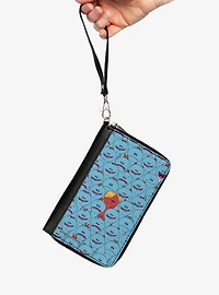 Rick and Morty Mr Meeseeks and Kirkland Meeseeks Expressions Zip Around Wallet