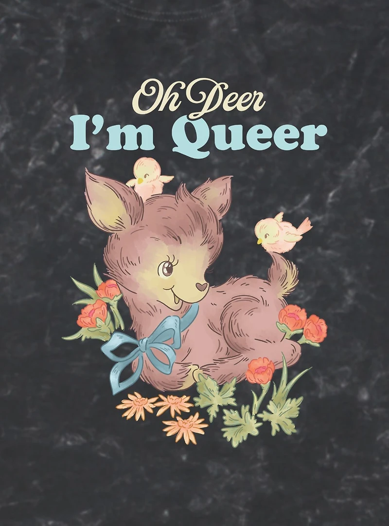 Queer Deer Mineral Wash T-Shirt BoxLunch Exclusive