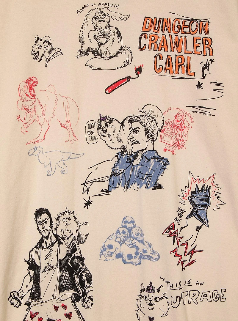 Dungeon Crawler Carl Sketchbook T-Shirt - BoxLunch Exclusive