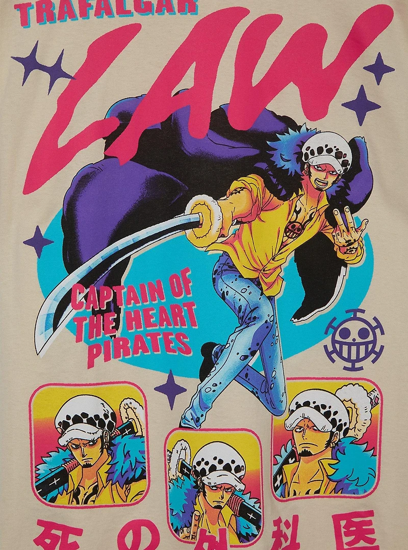 One Piece Trafalgar Law Multi-Portrait T-Shirt - BoxLunch Exclusive