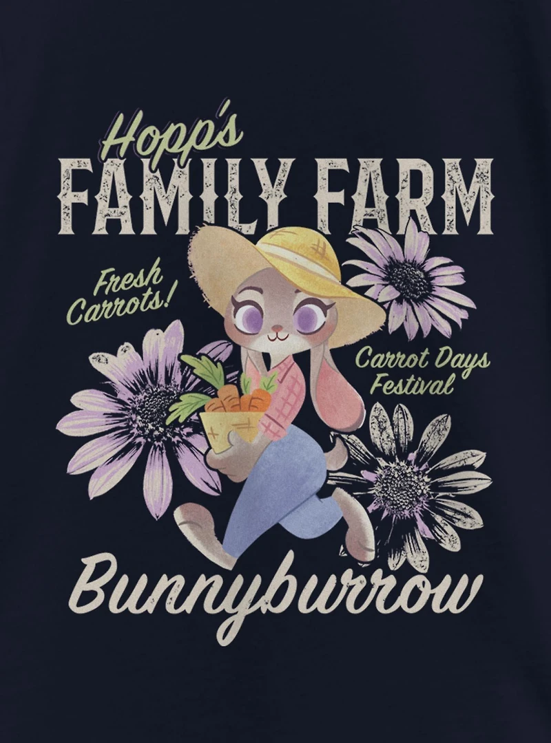 Disney Pixar Zootopia Family Farm Youth Girls T-Shirt