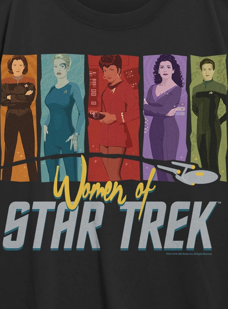 Star Trek Women Of Womens Oversized T-Shirt