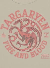 Game Of Thrones Collegiate Targaryen Womens Baby Tee
