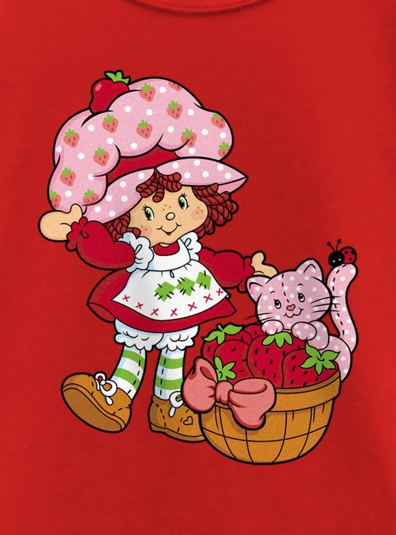 Strawberry Shortcake Custard Basket Youth Girls T-Shirt