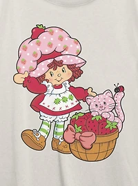 Strawberry Shortcake Custard Basket Womens Oversized T-Shirt