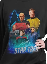 Star Trek Legendary Captains Womens Oversized Sweatshirt