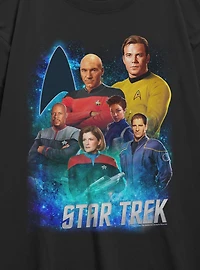 Star Trek Legendary Captains Womens Oversized T-Shirt