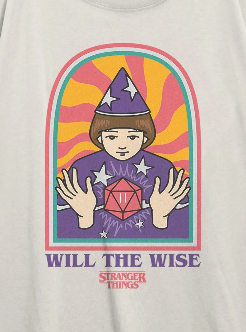 Stranger Things St Wise Will Womens Oversized T-Shirt