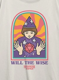 Stranger Things St Wise Will Womens Oversized T-Shirt