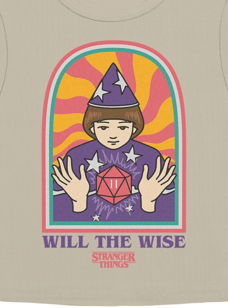 Stranger Things St Wise Will Womens Baby Tee