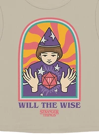 Stranger Things St Wise Will Womens Baby Tee