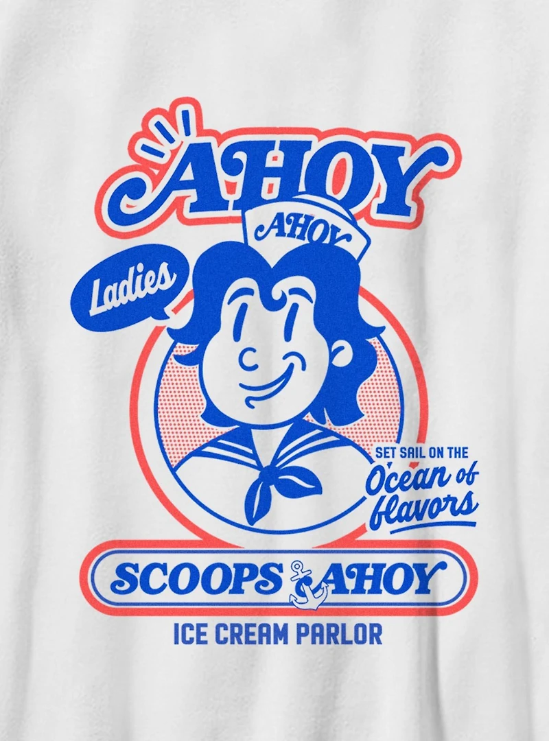 Stranger Things Retro Ahoy Badge Youth T-Shirt