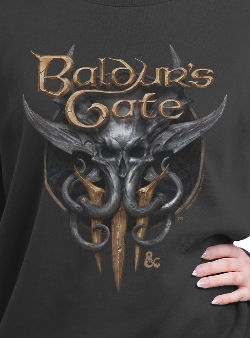 Dungeons & Dragons Logo Womens Oversized Sweatshirt