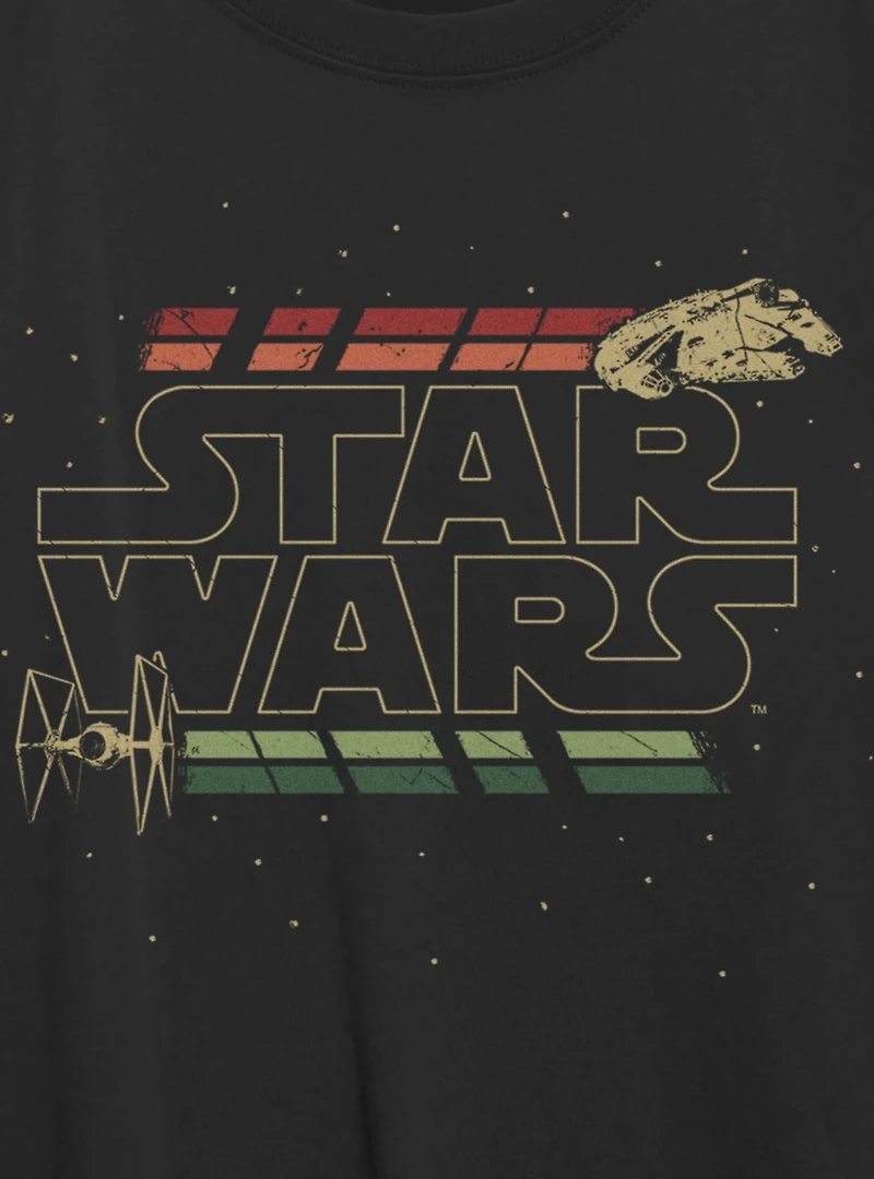 Disney Star Wars Retro Womens Oversized T-Shirt