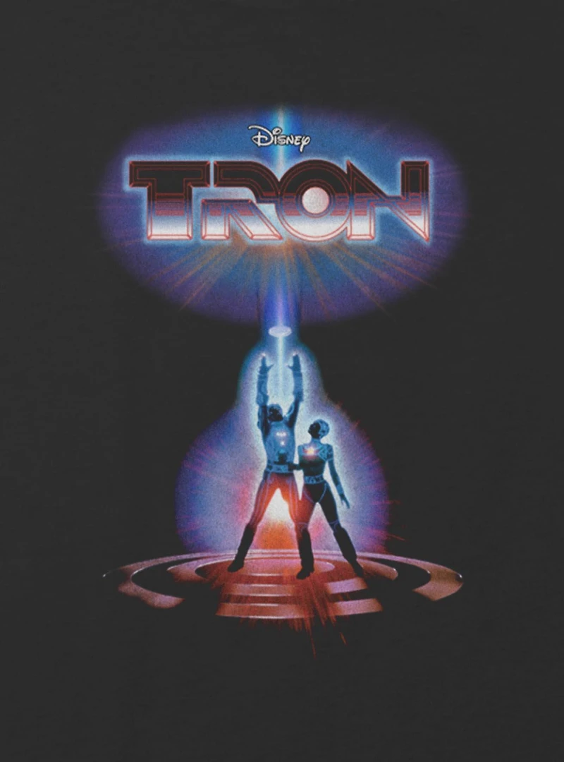 Tron Vintage Classic Youth Girls Boxy Crop T-Shirt