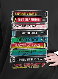 Journey Tape Deck Hits Womens Oversized Sweatshirt