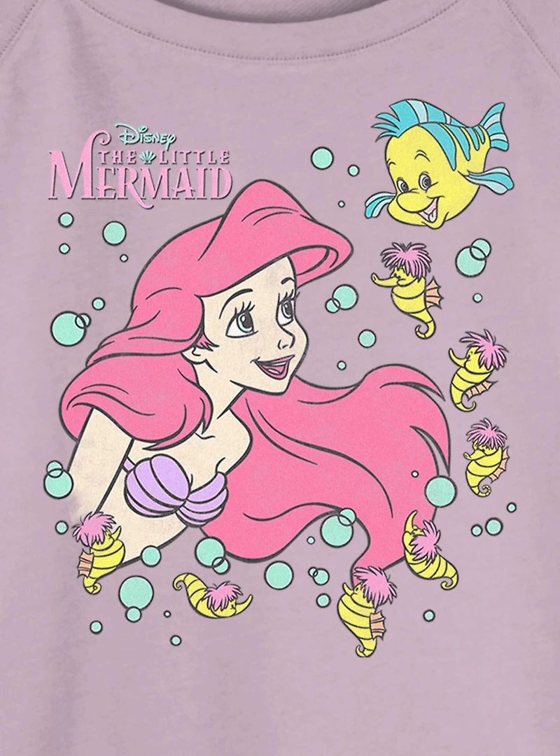 Disney The Little Mermaid Ariel And Friends Womens Slouchy Sweatshirt