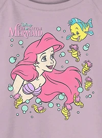 Disney The Little Mermaid Ariel And Friends Womens Slouchy Sweatshirt