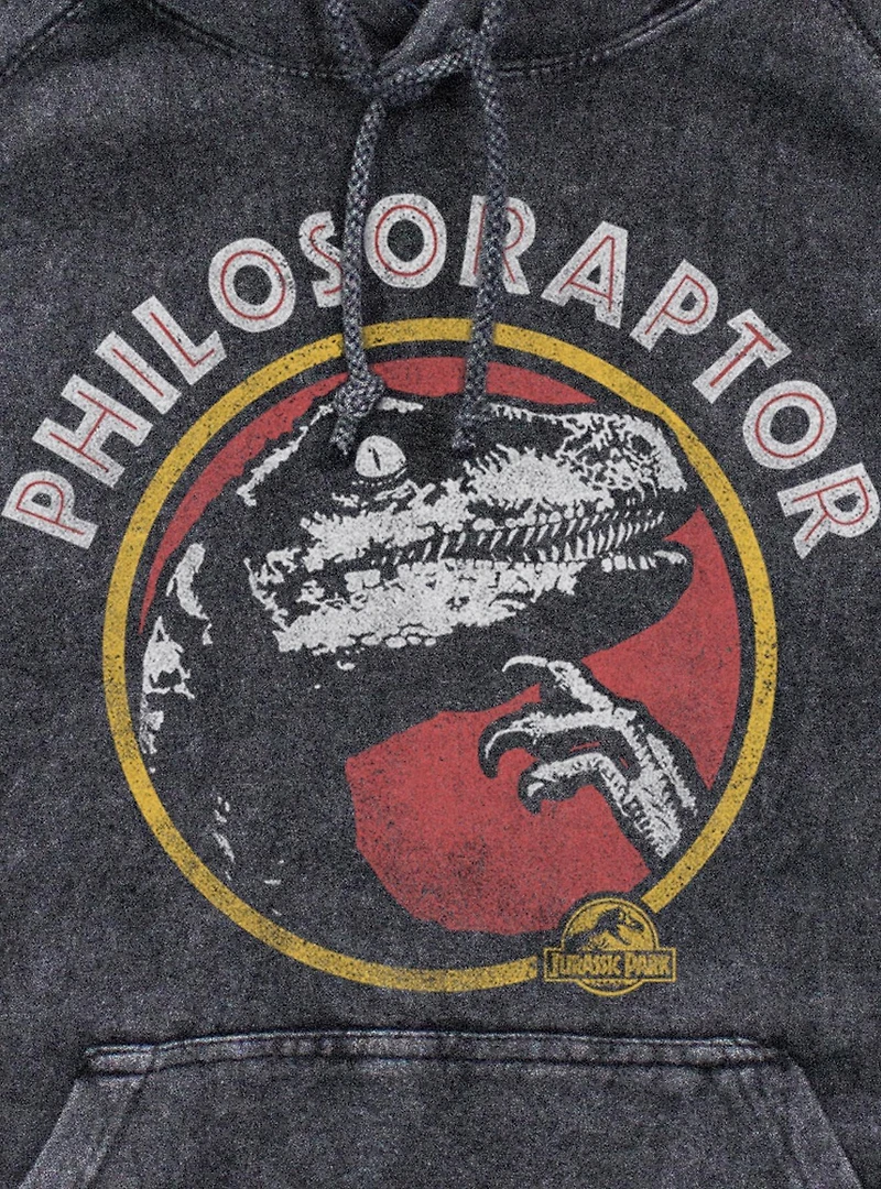 Jurassic Park Philoso Raptor Mineral Wash Hoodie