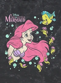Disney The Little Mermaid Ariel N Friends Mineral Wash T-Shirt