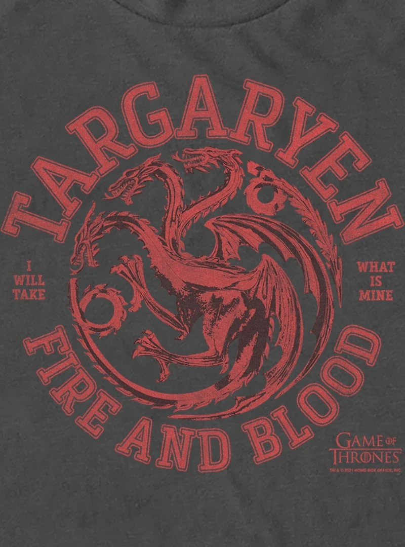 Game Of Thrones Collegiate Targaryen T-Shirt