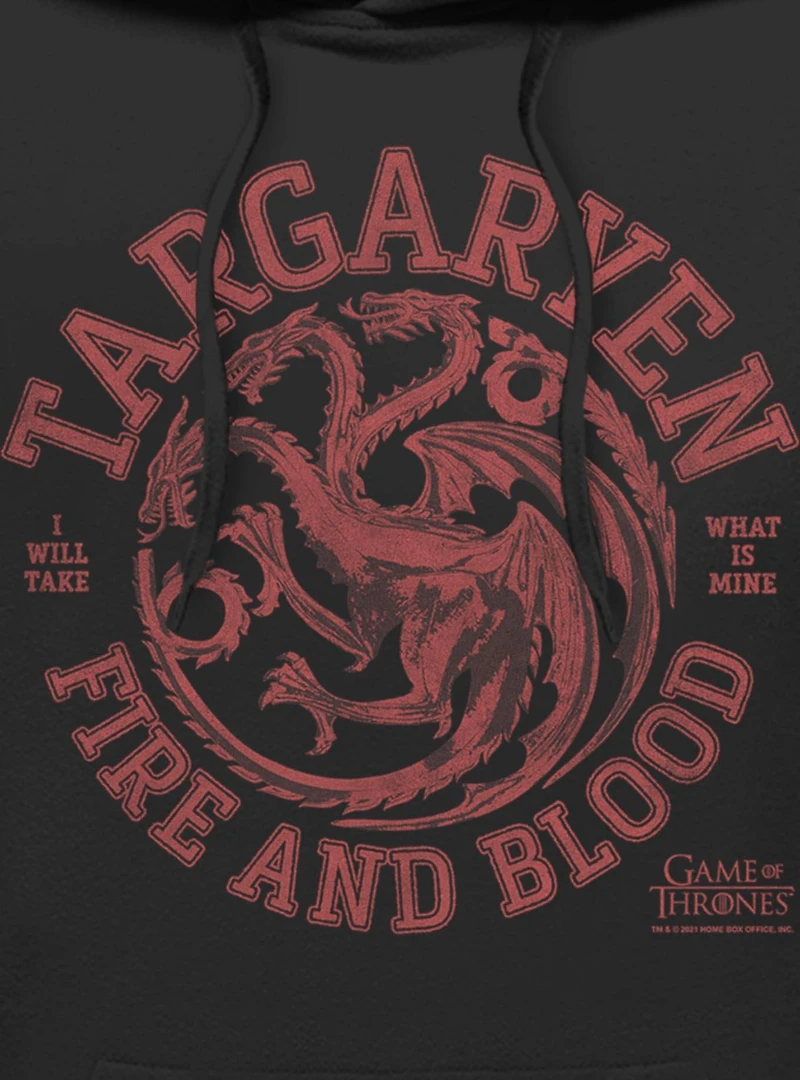 Game Of Thrones Collegiate Targaryen Hoodie