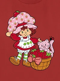 Strawberry Shortcake Custard Basket Womens T-Shirt