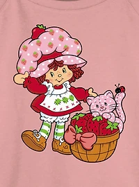Strawberry Shortcake Custard Basket Womens Slouchy Sweatshirt
