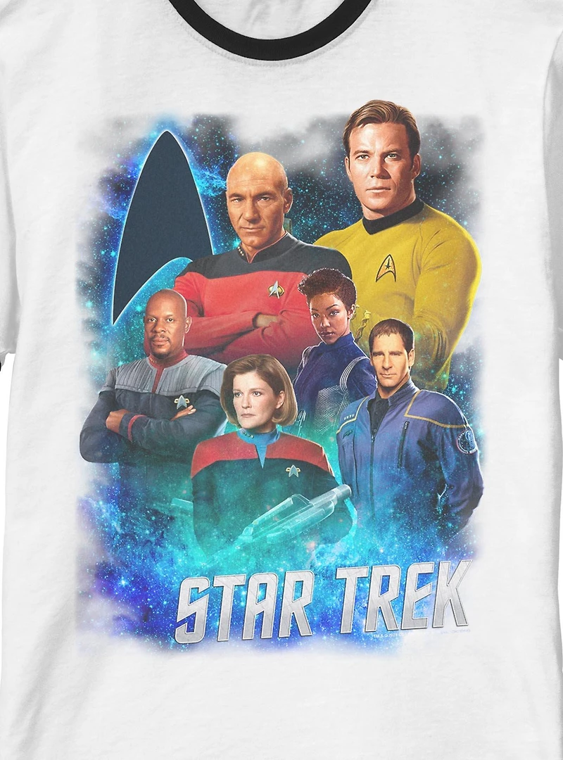Star Trek Legendary Captains Ringer T-Shirt