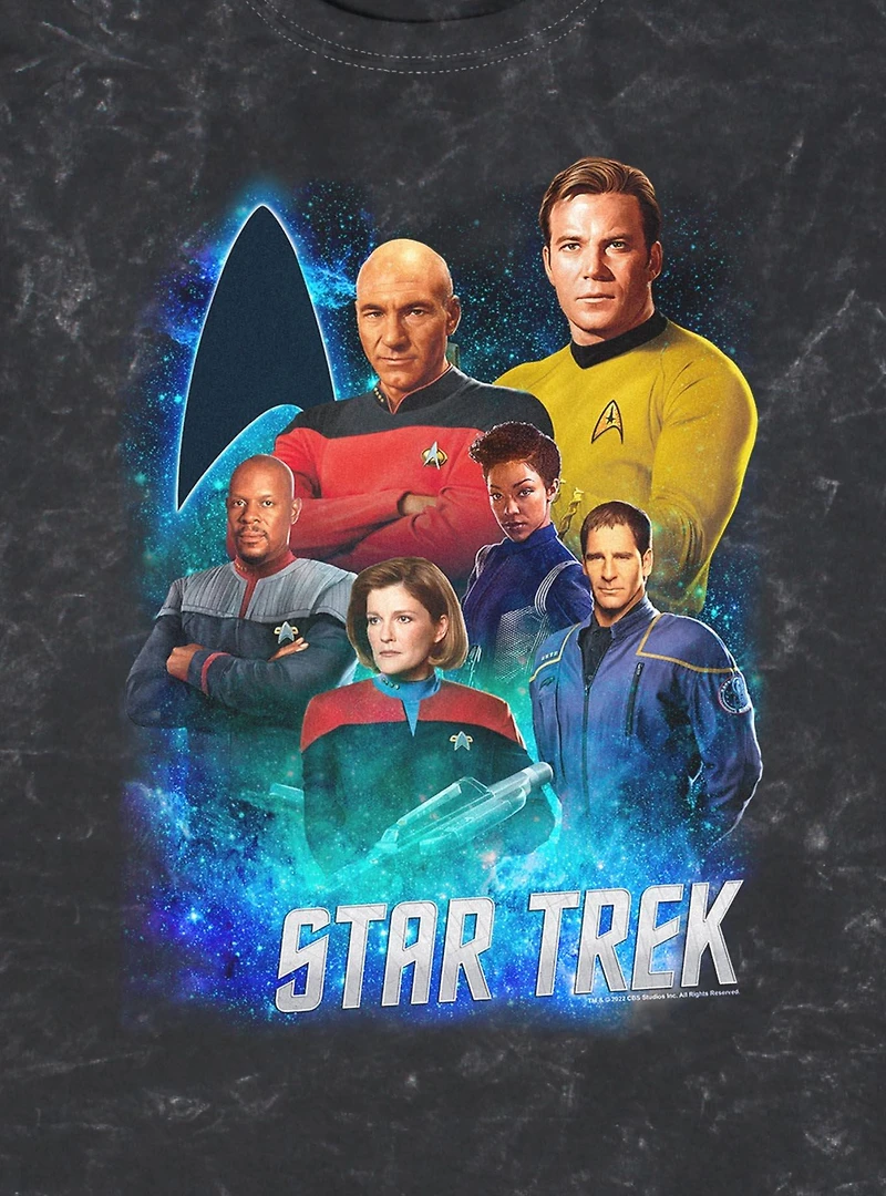 Star Trek Legendary Captains Mineral Wash T-Shirt
