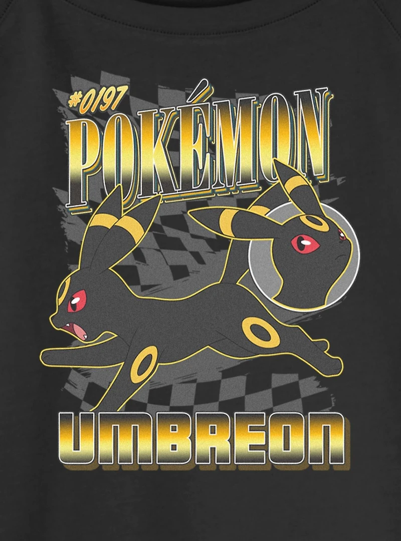 Pokemon Umbreon Check Womens Slouchy Sweatshirt
