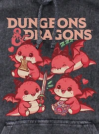 Dungeons & Dragons Dragon Cutes Mineral Wash Hoodie