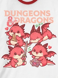 Dungeons & Dragons Dragon Cutes Ringer T-Shirt