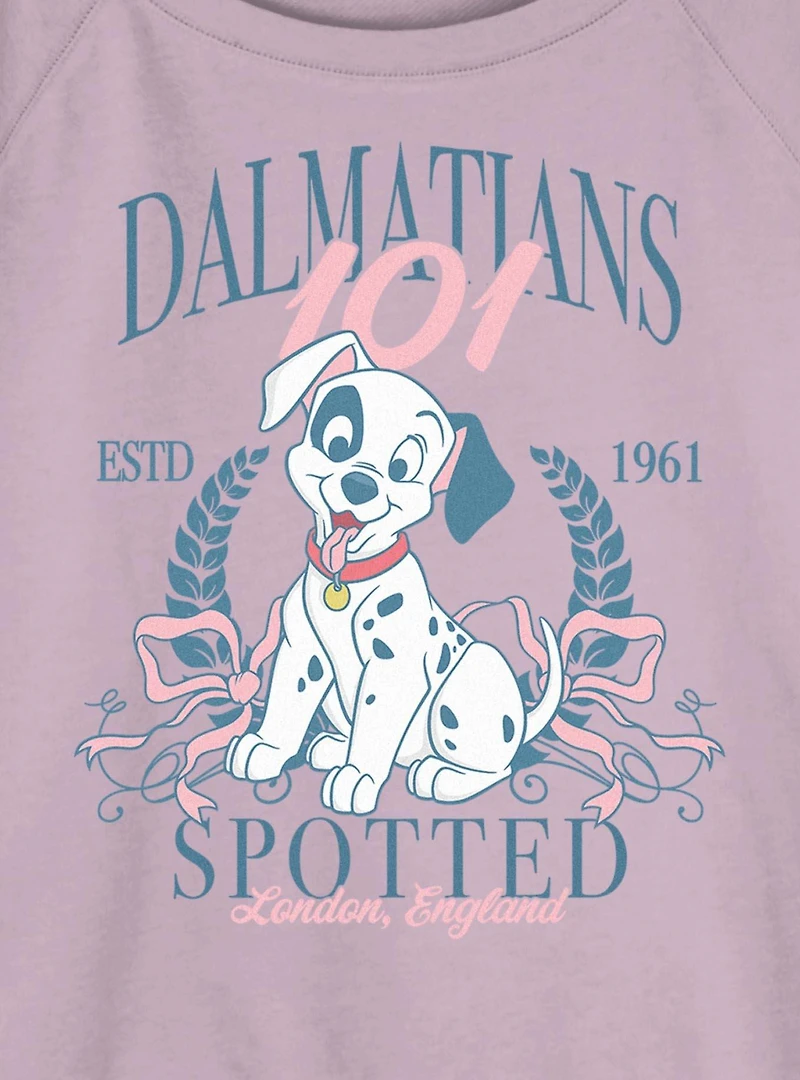 Disney 101 Dalmatians Puppy Prep Womens Slouchy Sweatshirt