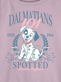 Disney 101 Dalmatians Puppy Prep Womens Slouchy Sweatshirt