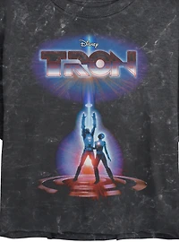 Tron Vintage Classic Mineral Wash Womens Crop T-Shirt