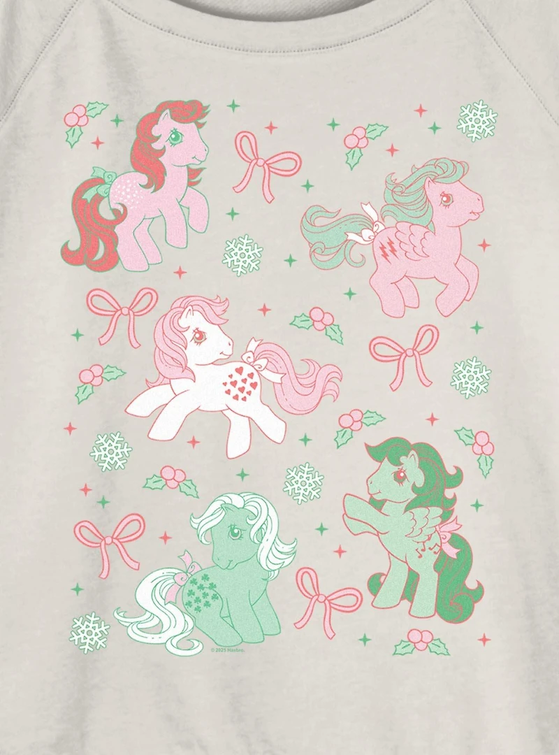 My Little Pony Cute Christmas Womens Slouchy Sweatshirt