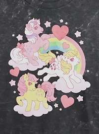 My Little Pony Luv Mineral Wash Womens Crop T-Shirt
