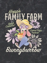 Disney Pixar Zootopia Family Farm Mineral Wash T-Shirt