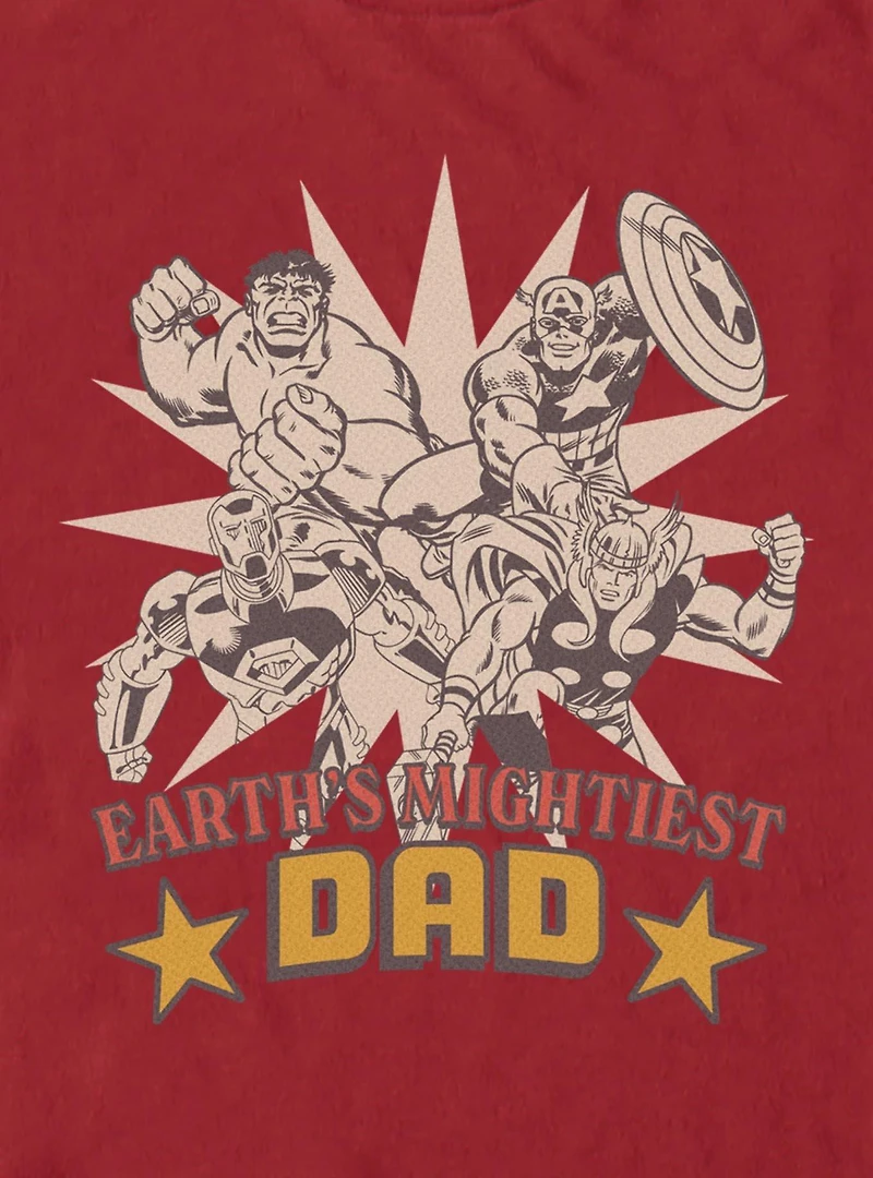 Marvel Earths Mightiest Dad T-Shirt