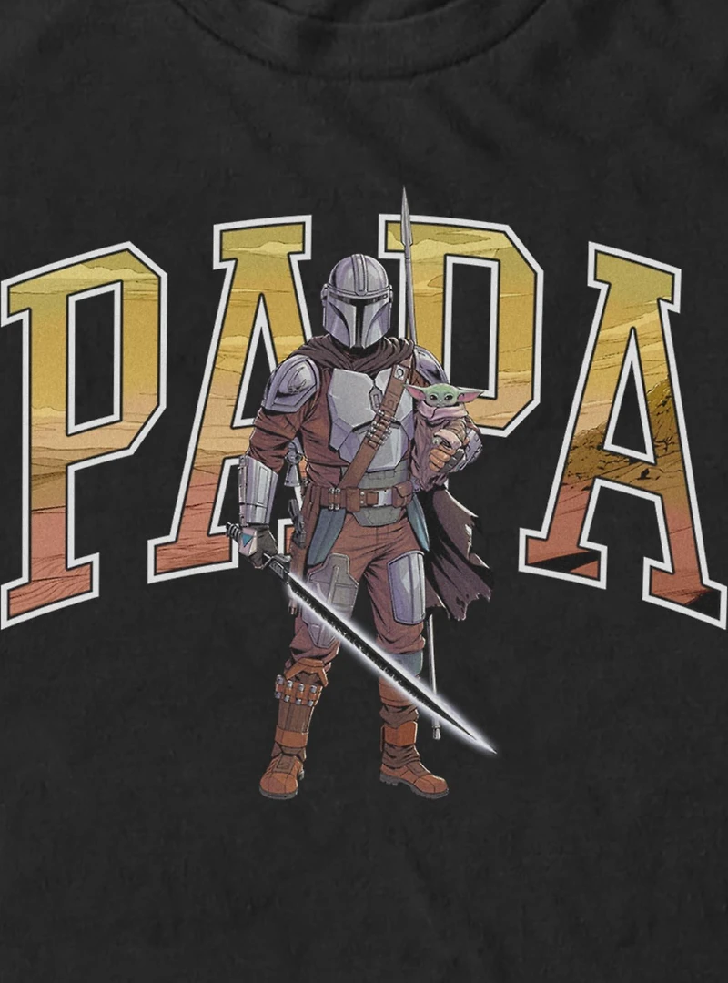 Star Wars The Mandalorian Papa Mando Collegiate T-Shirt