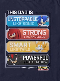 Sonic The Hedgehog My Dad Is Unstoppable T-Shirt