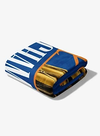 New York Knicks 2026 NBA Multi-Champs Runback Silk Touch Throw Blanket