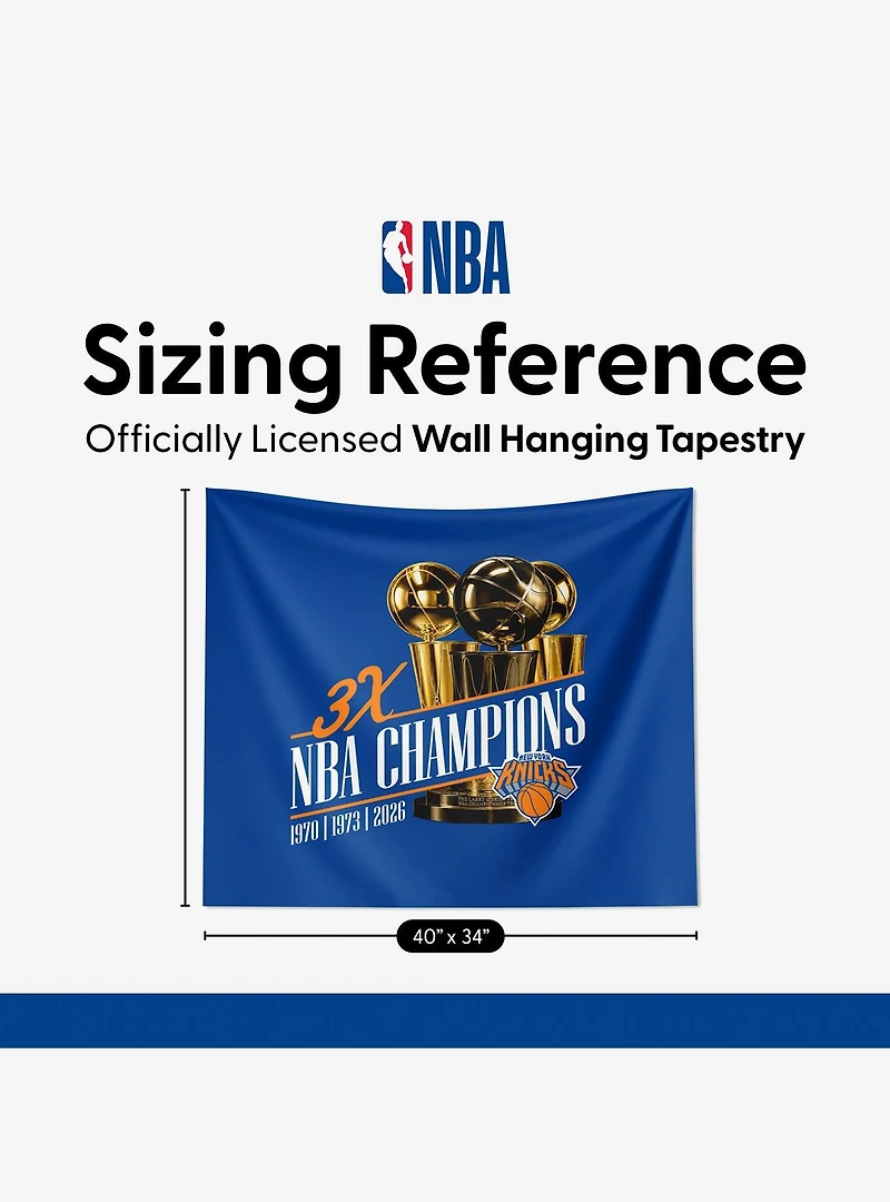 New York Knicks 2026 NBA Multi-Champs Reload Wall Hanging
