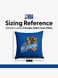 New York Knicks 2026 NBA Multi-Champs Legacy Throw Pillow