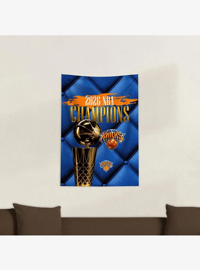 New York Knicks 2026 NBA Champions Gilded Tapestry